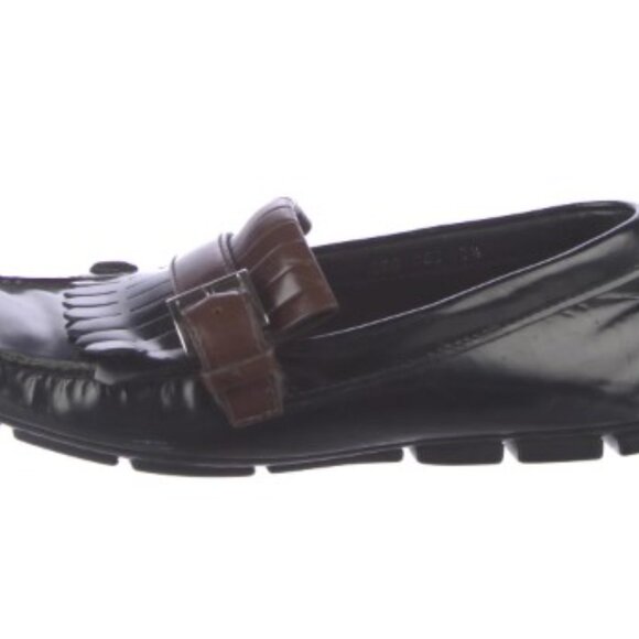 Prada Leather Fringe Trim Accent Drivers - Picture 3 of 5